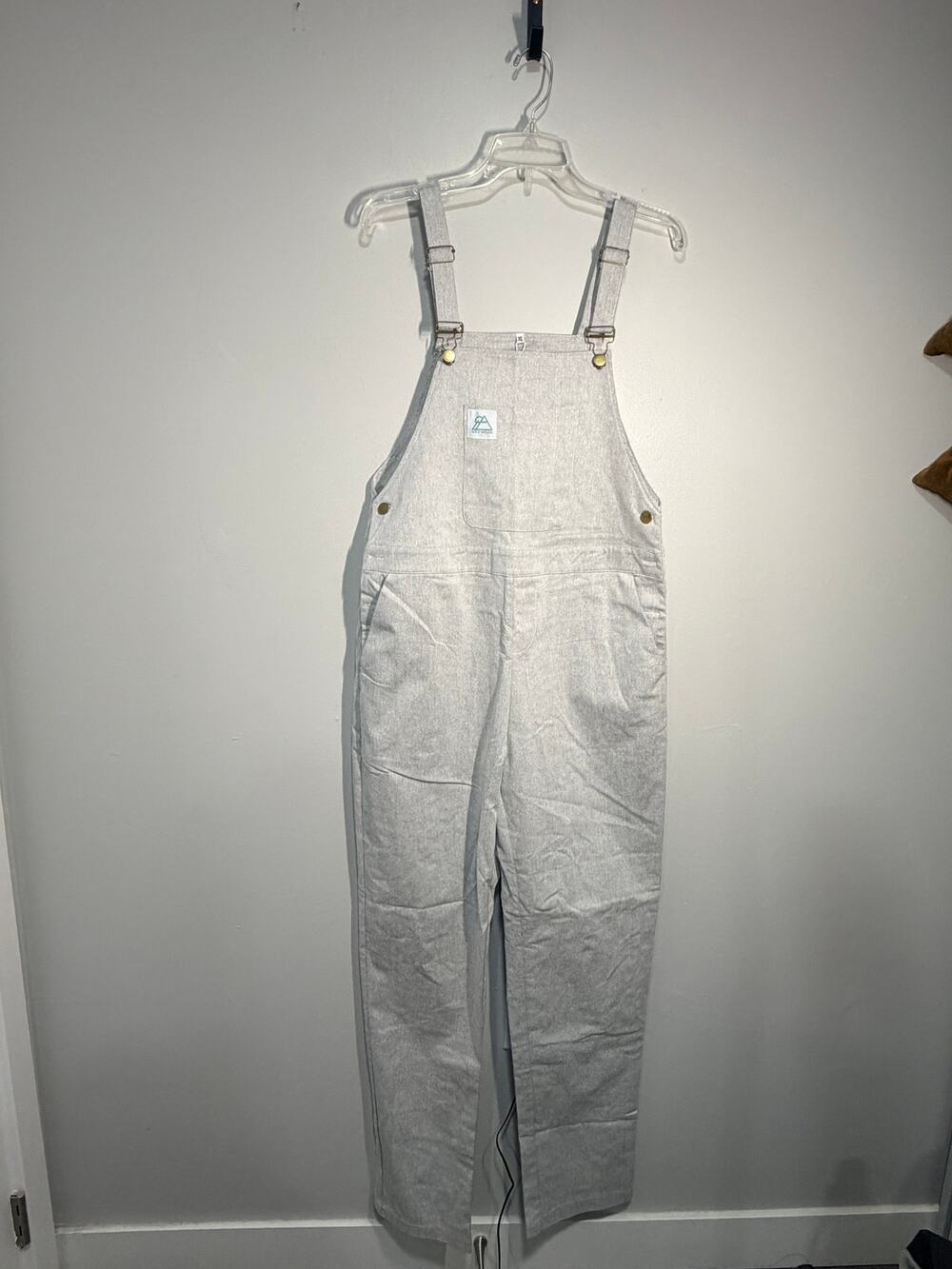 NWT Wild Woods Riverbank Gray Canvas Overalls - Size XL